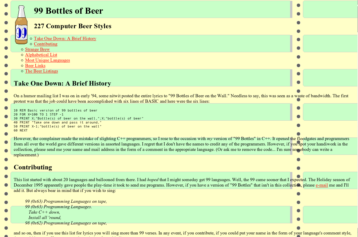 Codici/99 bottles of beer